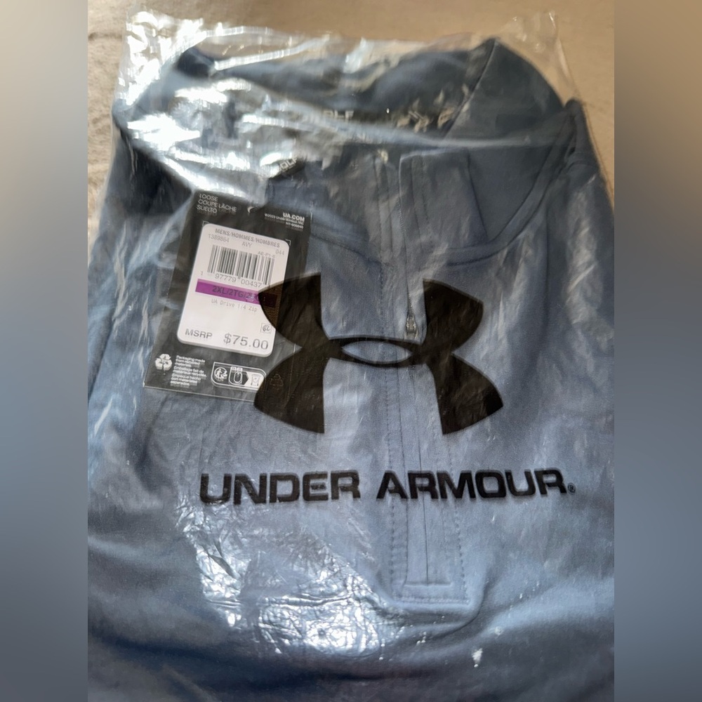 Under Armour UA Drive Quarter Zip - Color: Downpour Gray